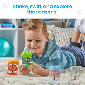 hand2mind Changing Seasons Sensory Tubes summer focus promotes focus during learning activities.