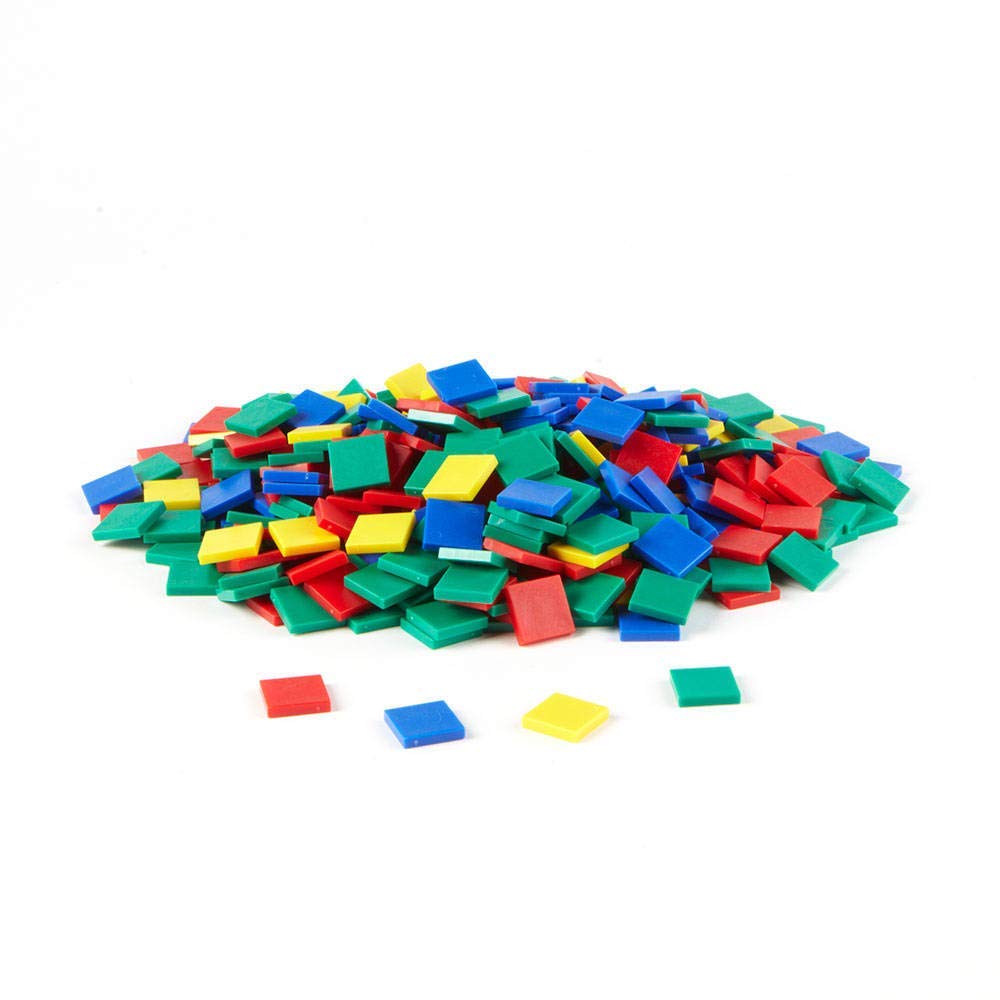 hand2mind color tiles 1-inch squares for counting and sorting activities