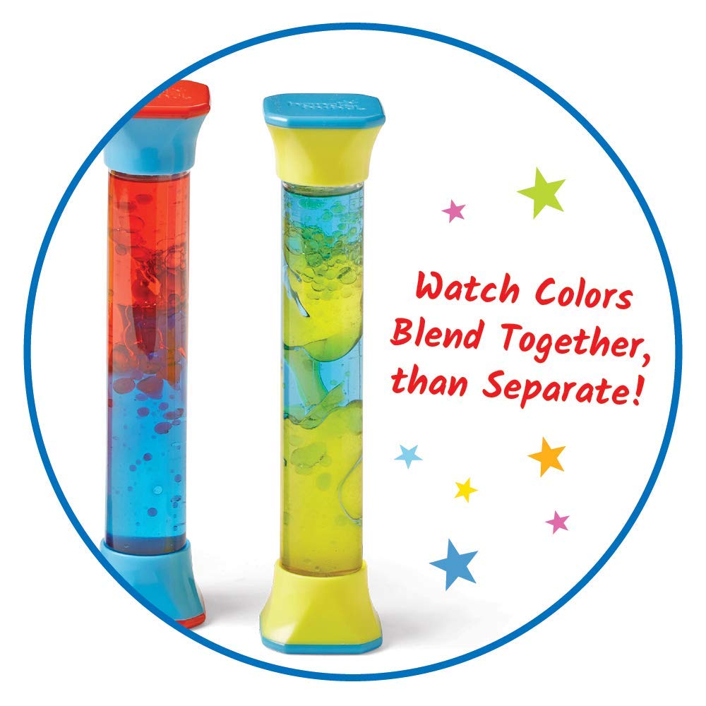 hand2mind ColorMix Tubes movement of bubbles helps children slow breathing and heart rate.