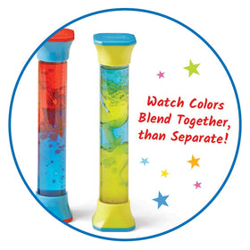 hand2mind ColorMix Tubes movement of bubbles helps children slow breathing and heart rate.