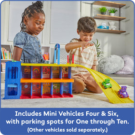 hand2mind Counting Car Garage Numberblocks Four attached vehicle supports themed exploration