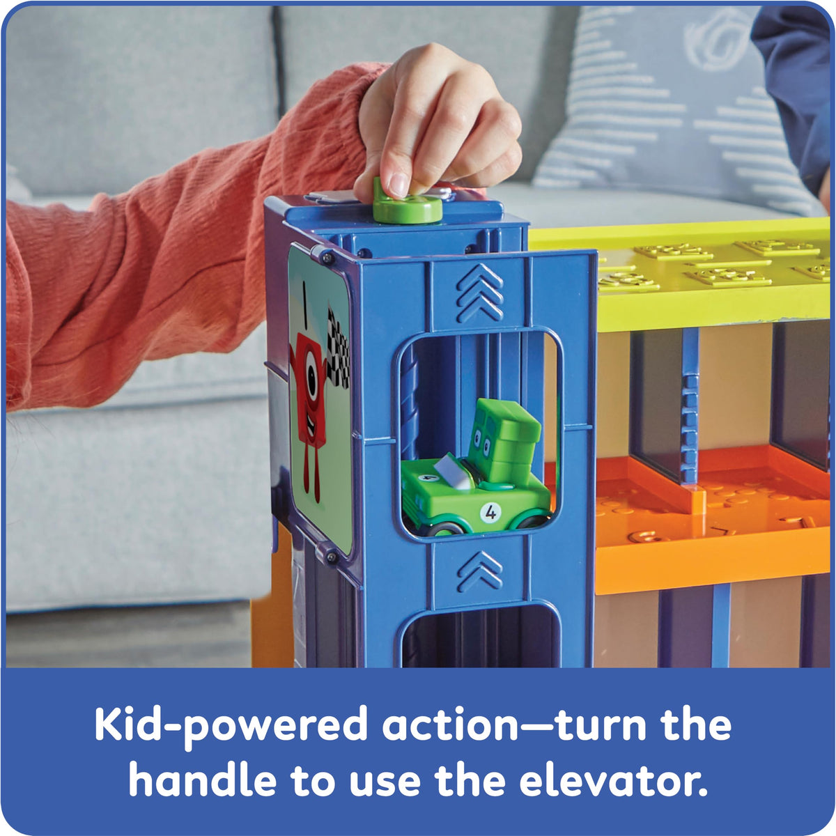 hand2mind Counting Car Garage Numberblocks Six attached vehicle boosts familiar character play