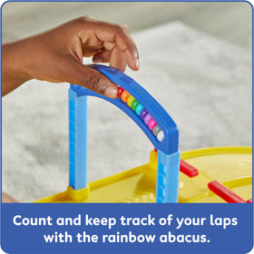 hand2mind Counting Car Garage rainbow abacus enhances counting and color learning