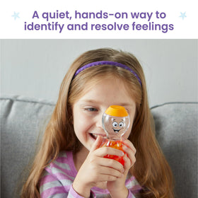 hand2mind Express Your Feelings excited bottle action shot encourages expressive talk.