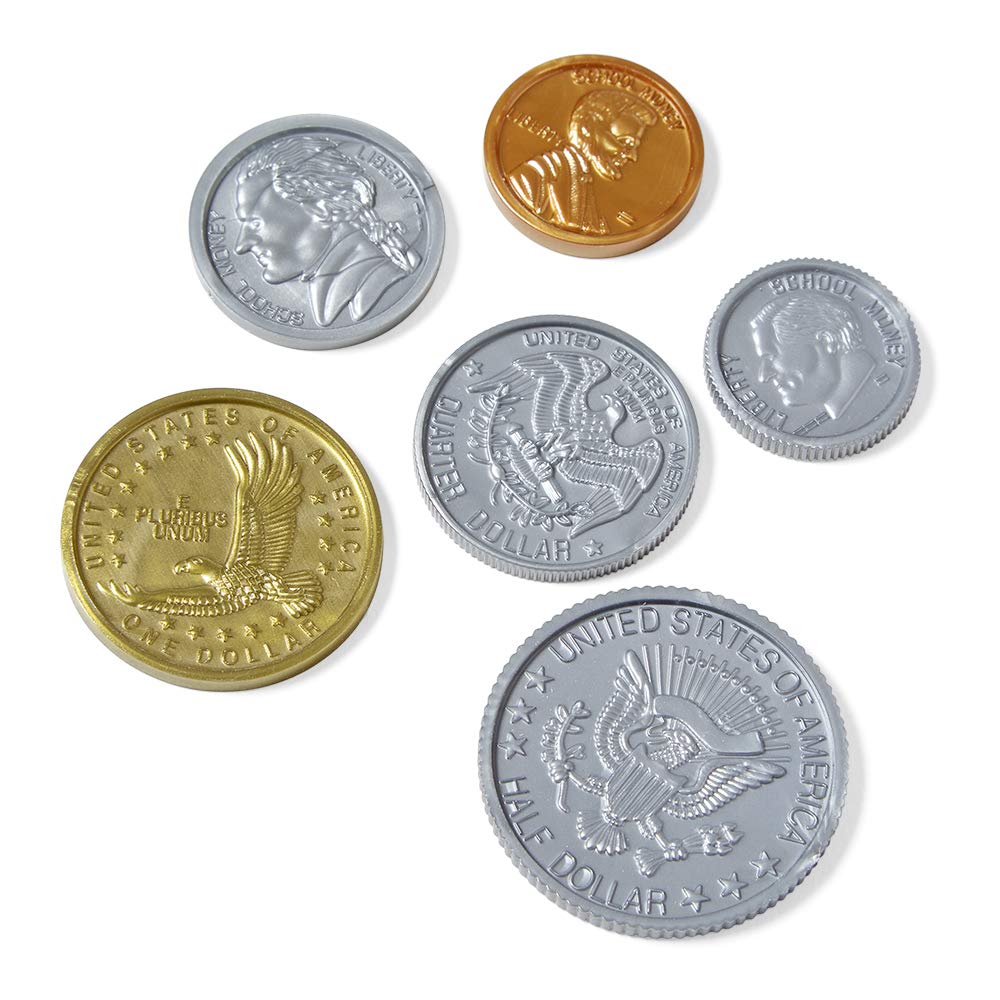 hand2mind pretend money for games and budget practice.