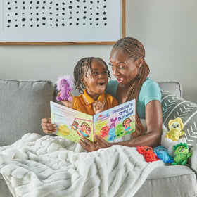 hand2mind Feelings Family plush—Surprised character helps kids explore surprises and curiosity.