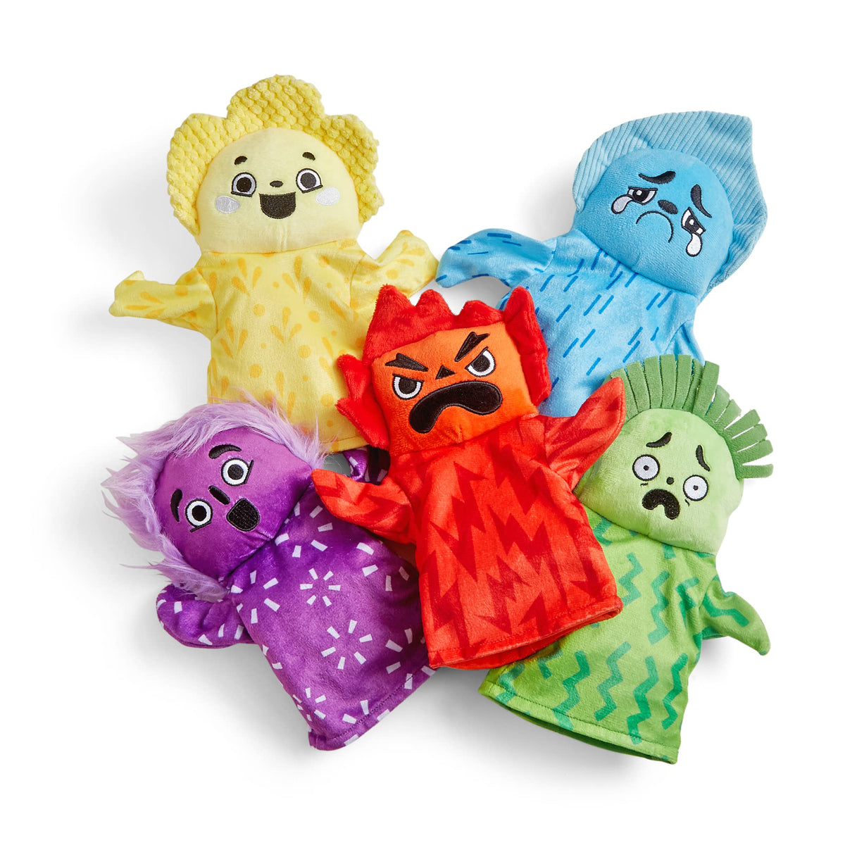 hand2mind Feelings puppet Happy, bright expression, ideal for emotional literacy and storytelling.