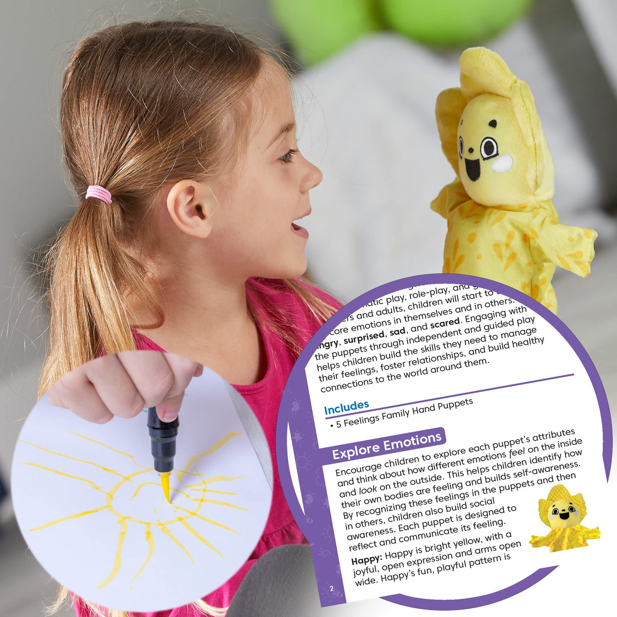 hand2mind Feelings storytelling activities, aids narrative skills and peer communication.