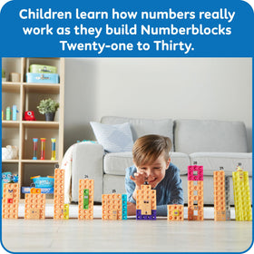 Hand2mind MathLink Cubes contents showcase diverse pieces for collaborative math explorations.