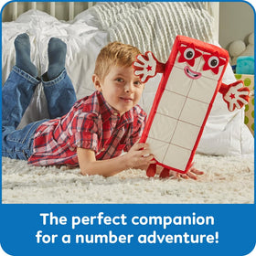 hand2mind Numberblock Ten Playful Pal plush packaging, ready for gifting.