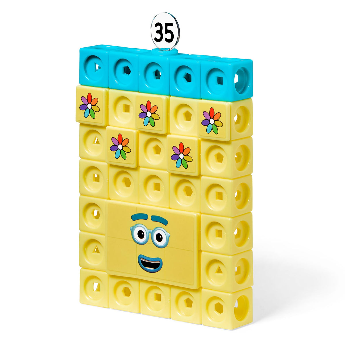 hand2mind Numberblocks 31-40 clear stand displays Thirty-one for easy setup