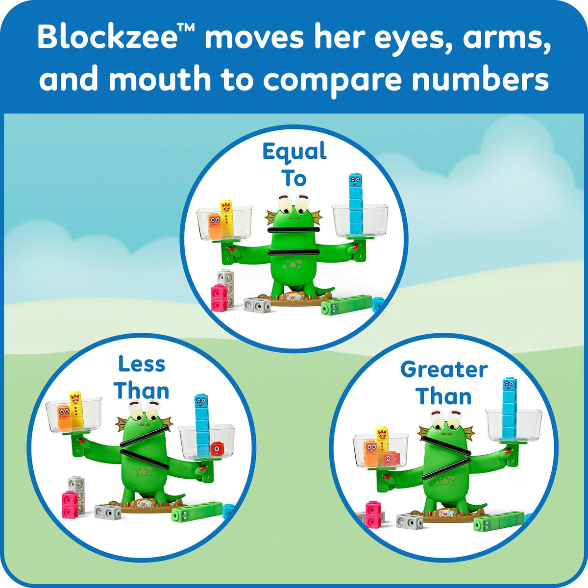 hand2mind Numberblocks Blockzee Balance activity guide supports play-based learning.