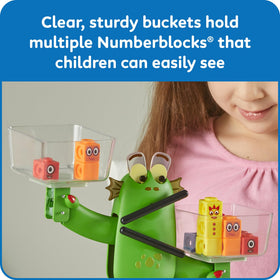 hand2mind Numberblocks Blockzee Balance with MathLink Cubes for building up to ten.