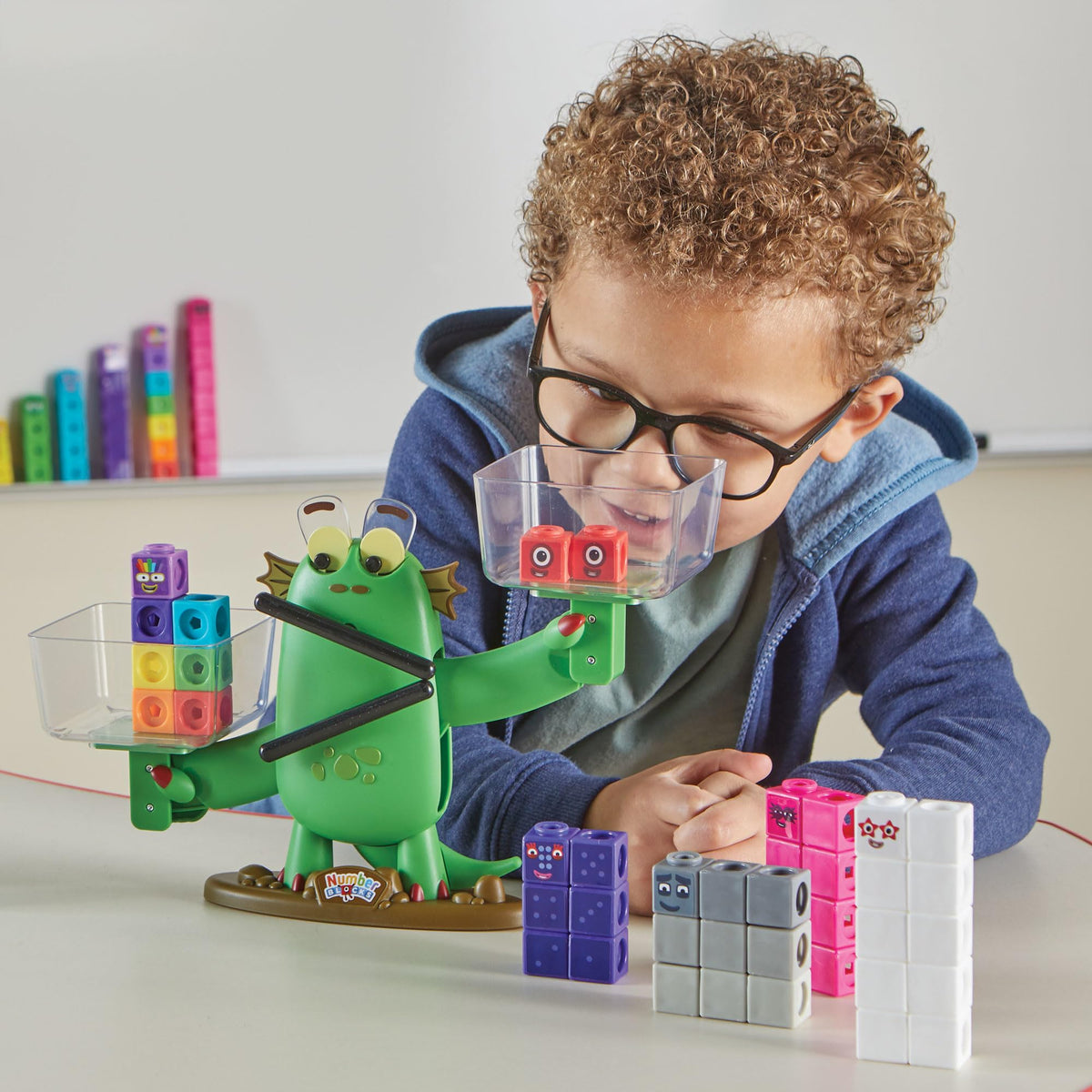 hand2mind Numberblocks Blockzee Balance in classroom or home play to strengthen early math skills.