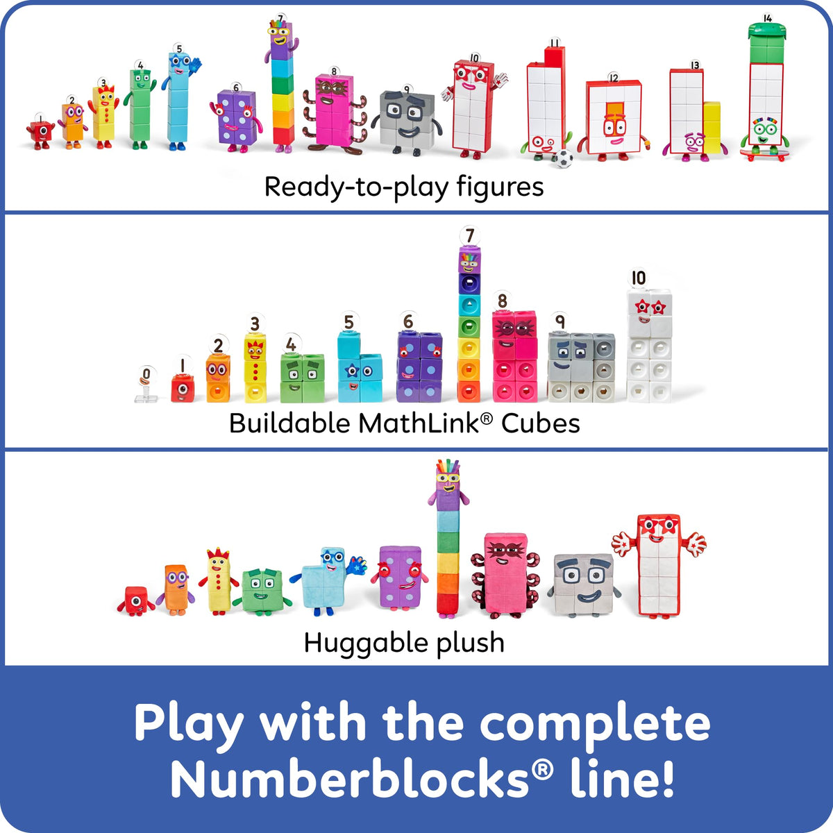 Hand2mind Numberblocks Nineteen counting toy supports early math exploration.
