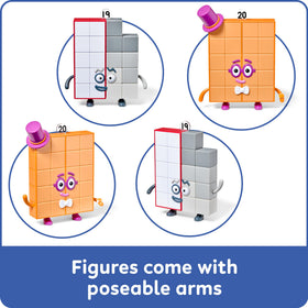 Hand2mind Numberblocks durable plastic figures built for daily play sessions.