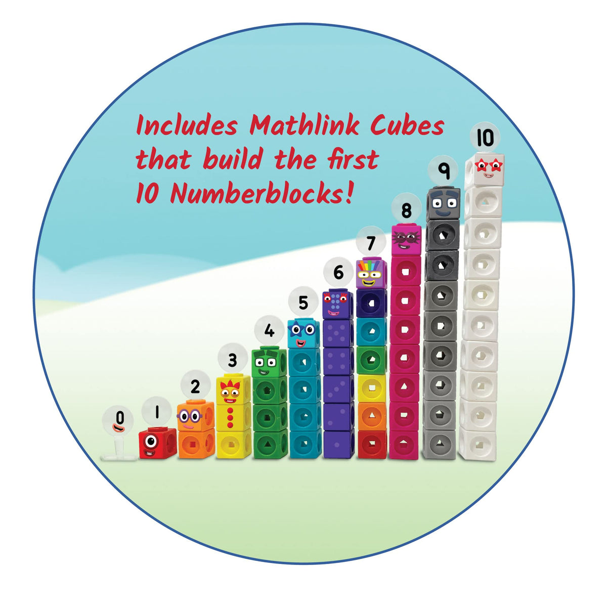 hand2mind Numberblocks faceplates to build characters and explore math