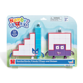 hand2mind Numberblocks Fifteen figure close-up, durable and poseable for counting play.