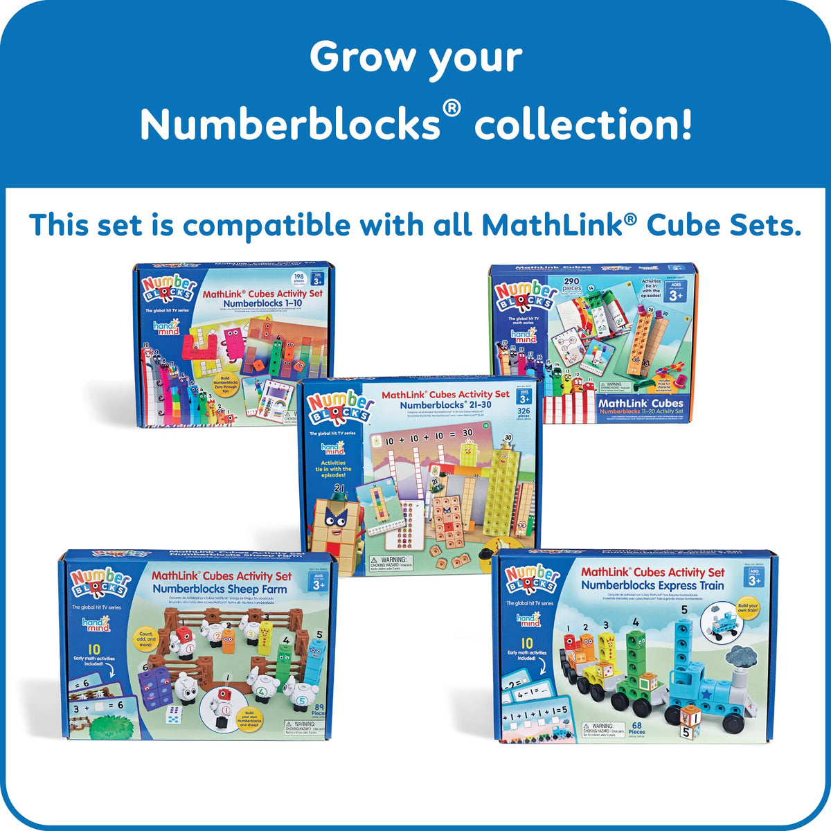 Hand2mind Numberblocks imaginative play supports early literacy alongside math exploration.