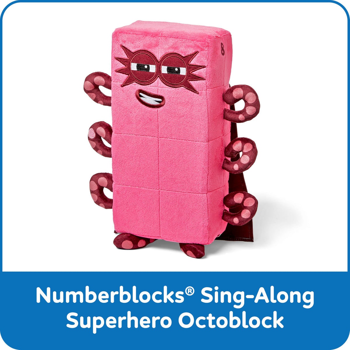 hand2mind Numberblocks Octoblock plush includes a sound switch to access songs