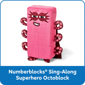 hand2mind Numberblocks Octoblock plush includes a sound switch to access songs