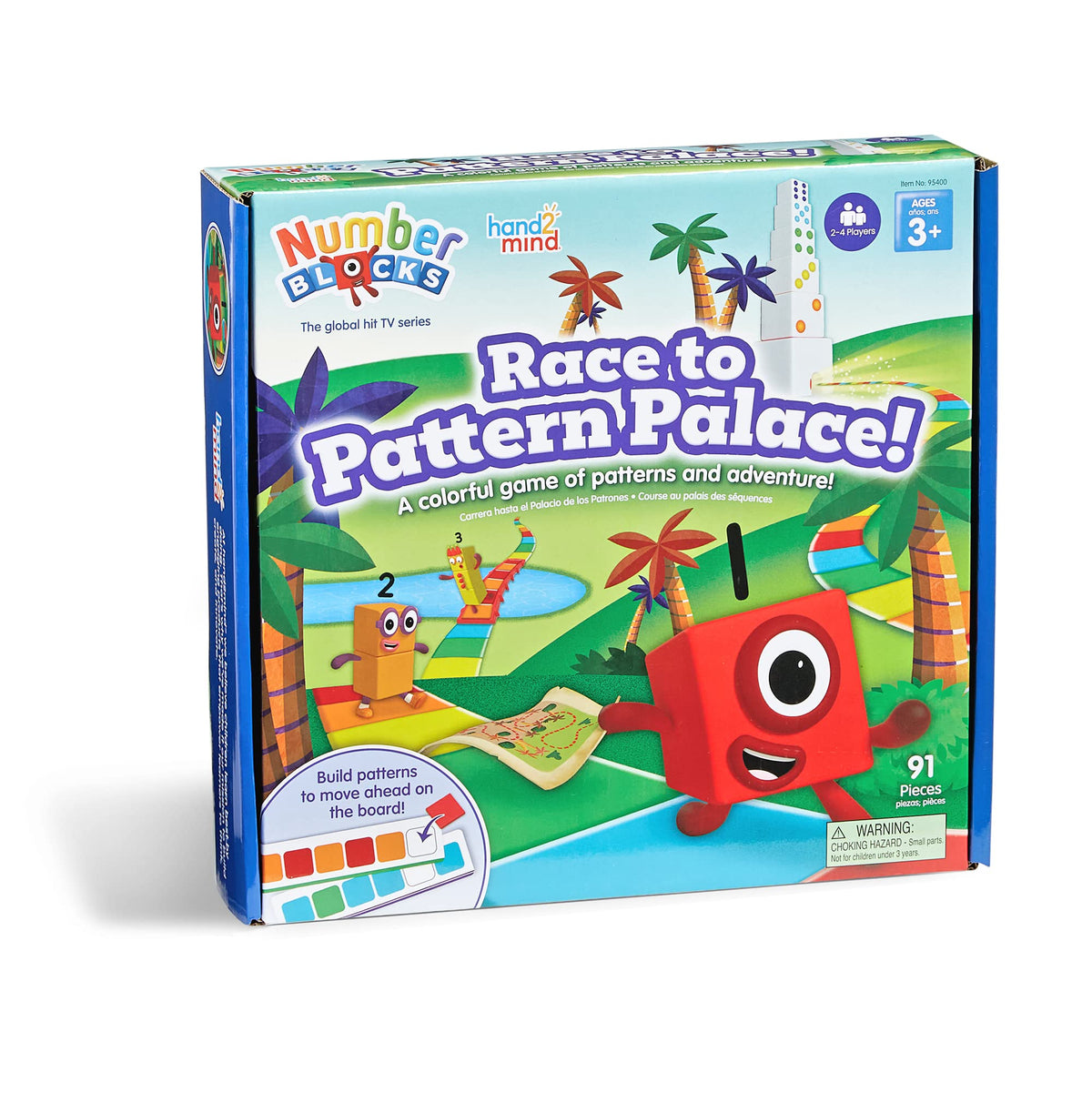 hand2mind Numberblocks Pattern Palace board for engaging pattern-building activities in home or class