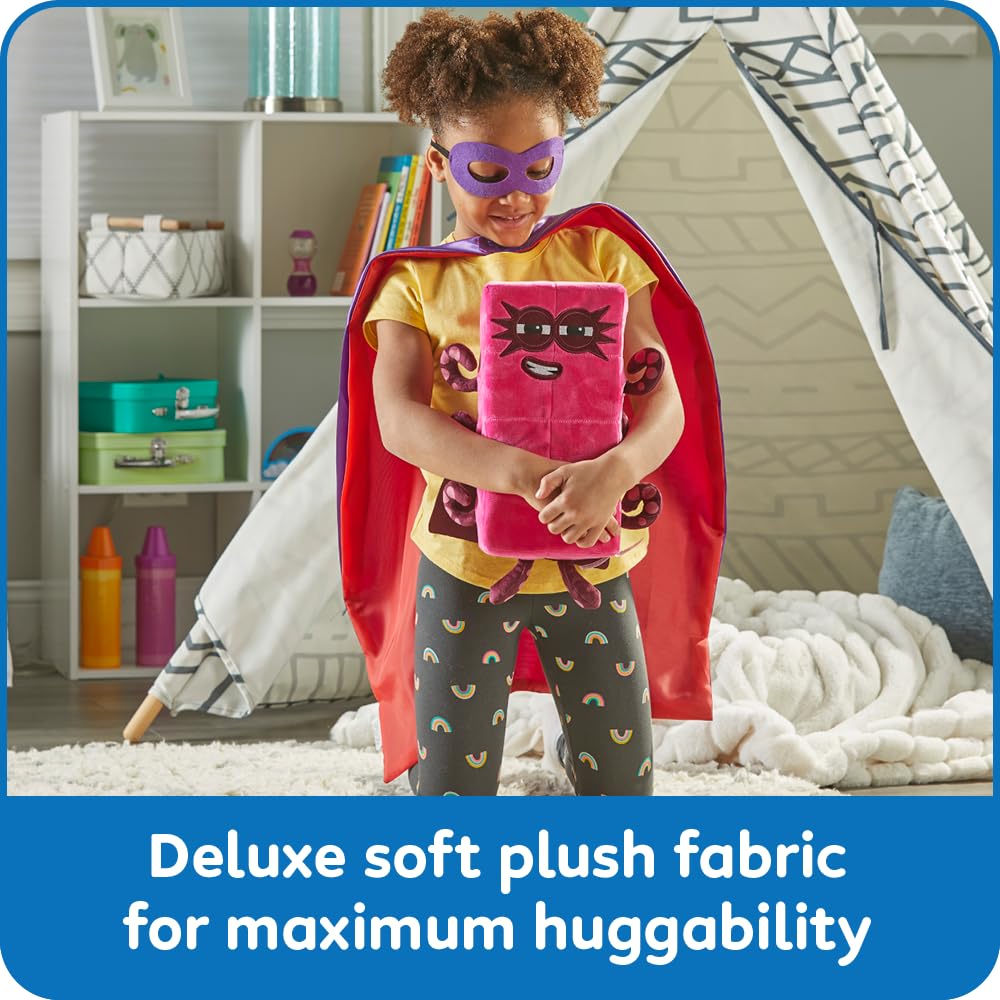 hand2mind Numberblocks plush embroidered details for durable design