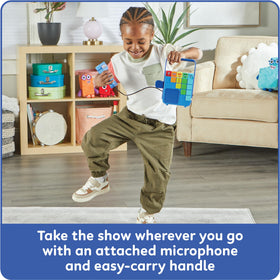 hand2mind Numberblocks portable design with easy carry handle for on the go fun.