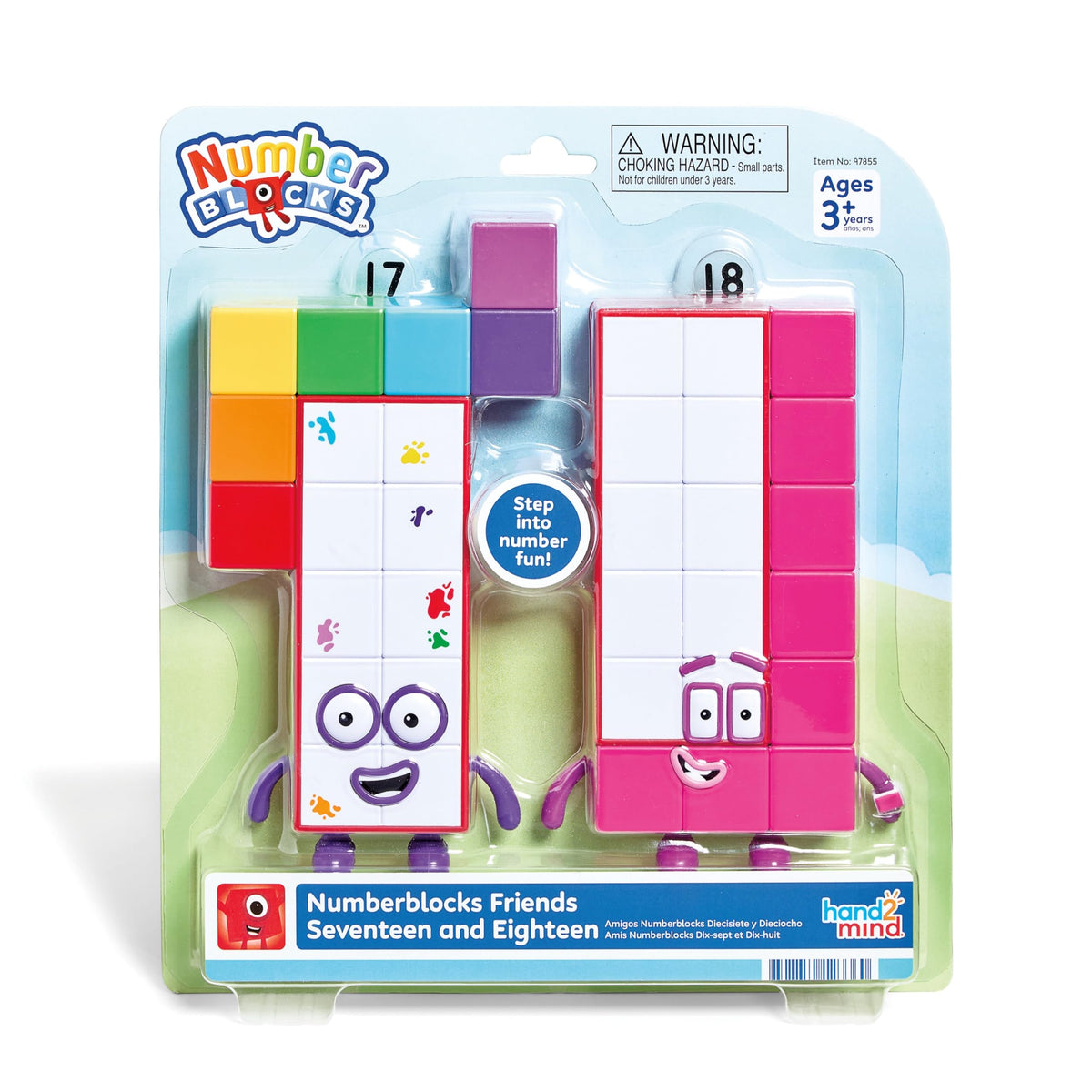 hand2mind Numberblocks Seventeen figure for counting play and storytelling