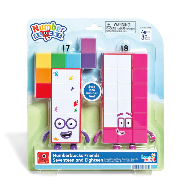 hand2mind Numberblocks Seventeen figure for counting play and storytelling