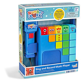 hand2mind Numberblocks Sing and Record Music Player front view for a playful math sing-along.