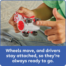 hand2mind Numberblocks Six to Ten mini vehicles wheels rolling for tactile learning