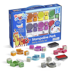 hand2mind Numberblocks stamps pack visual with bright blocks for early counting