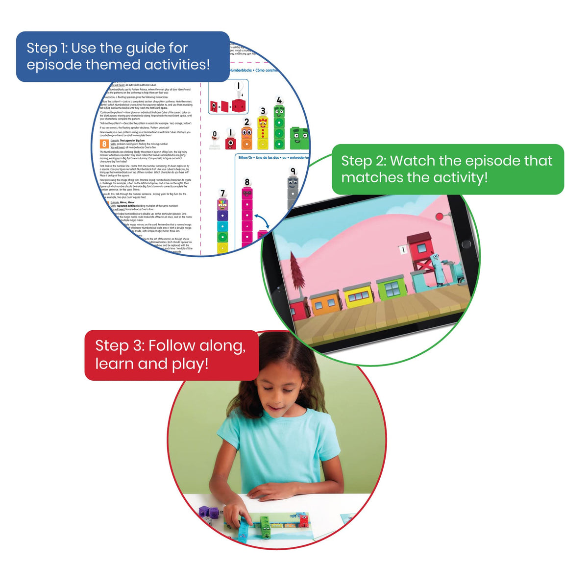 hand2mind Numberblocks stickers for color-coded math activities