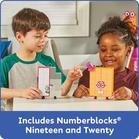 Hand2mind Numberblocks Twenty figure for counting along with tap dancing tens.