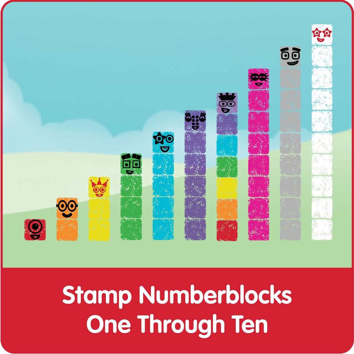 hand2mind Numberblocks washable ink pads enabling reusable stamping sessions