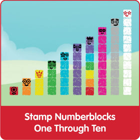 hand2mind Numberblocks washable ink pads enabling reusable stamping sessions