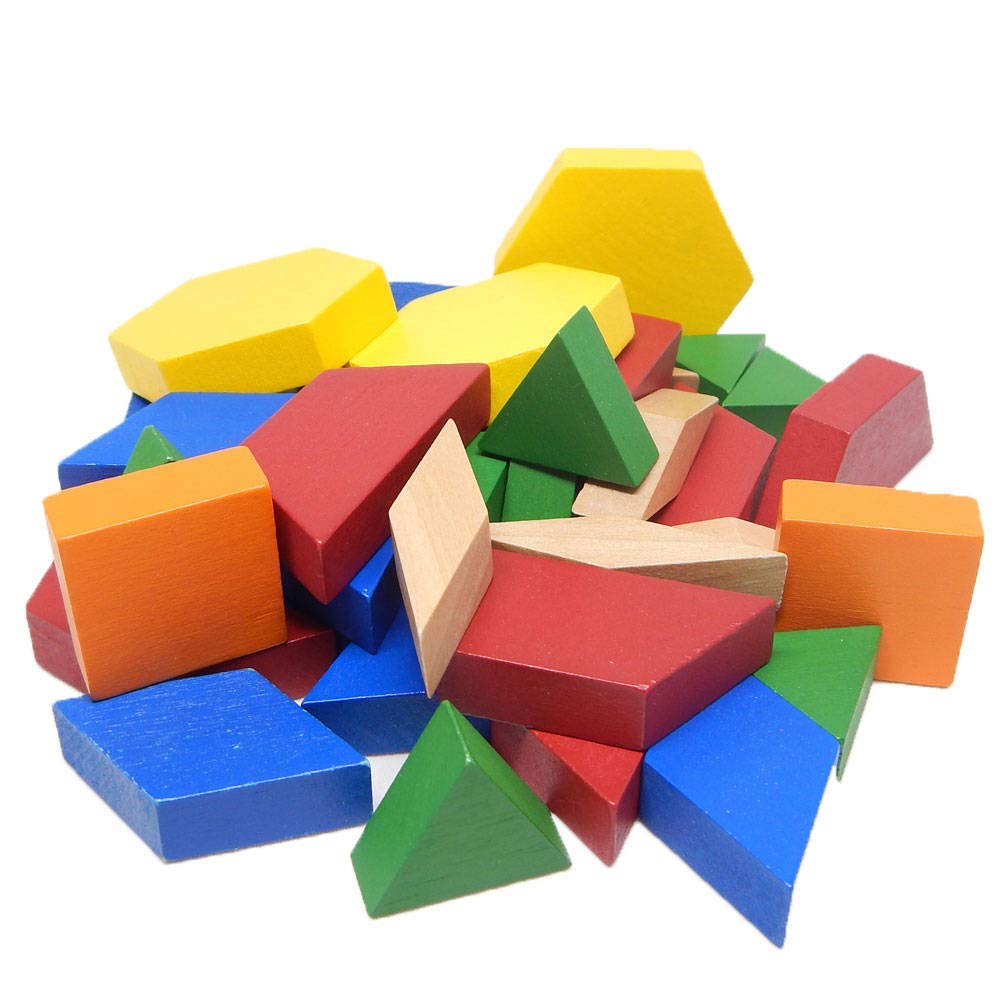 hand2mind pattern blocks ideal for classroom centers and hands-on learning.