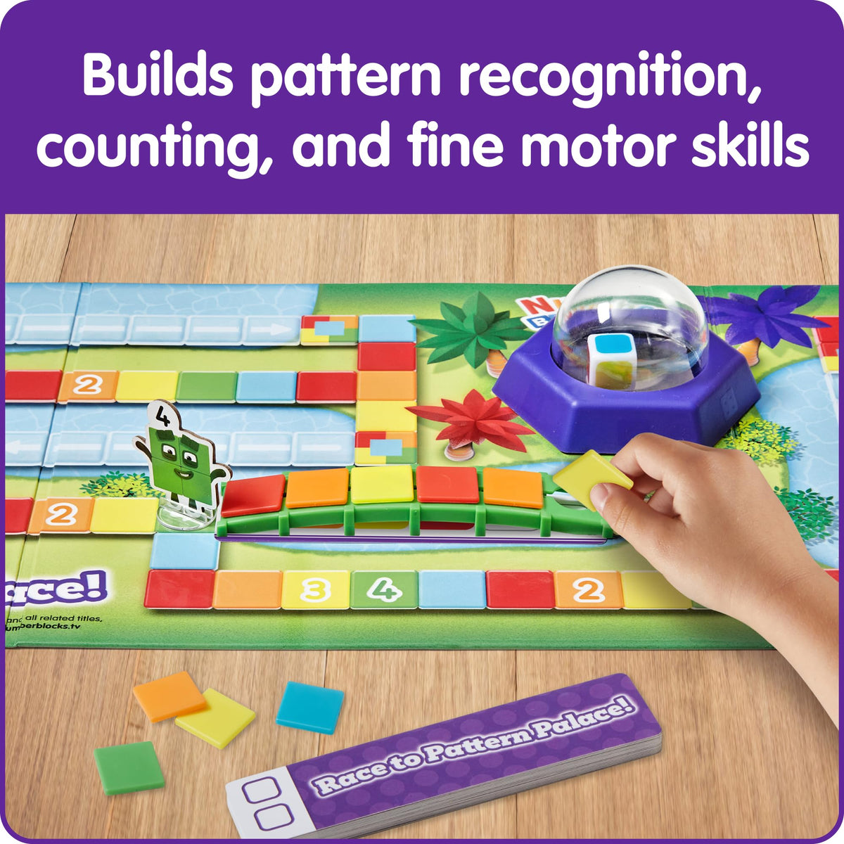 hand2mind Pattern Cards illustrate sequences to copy and extend