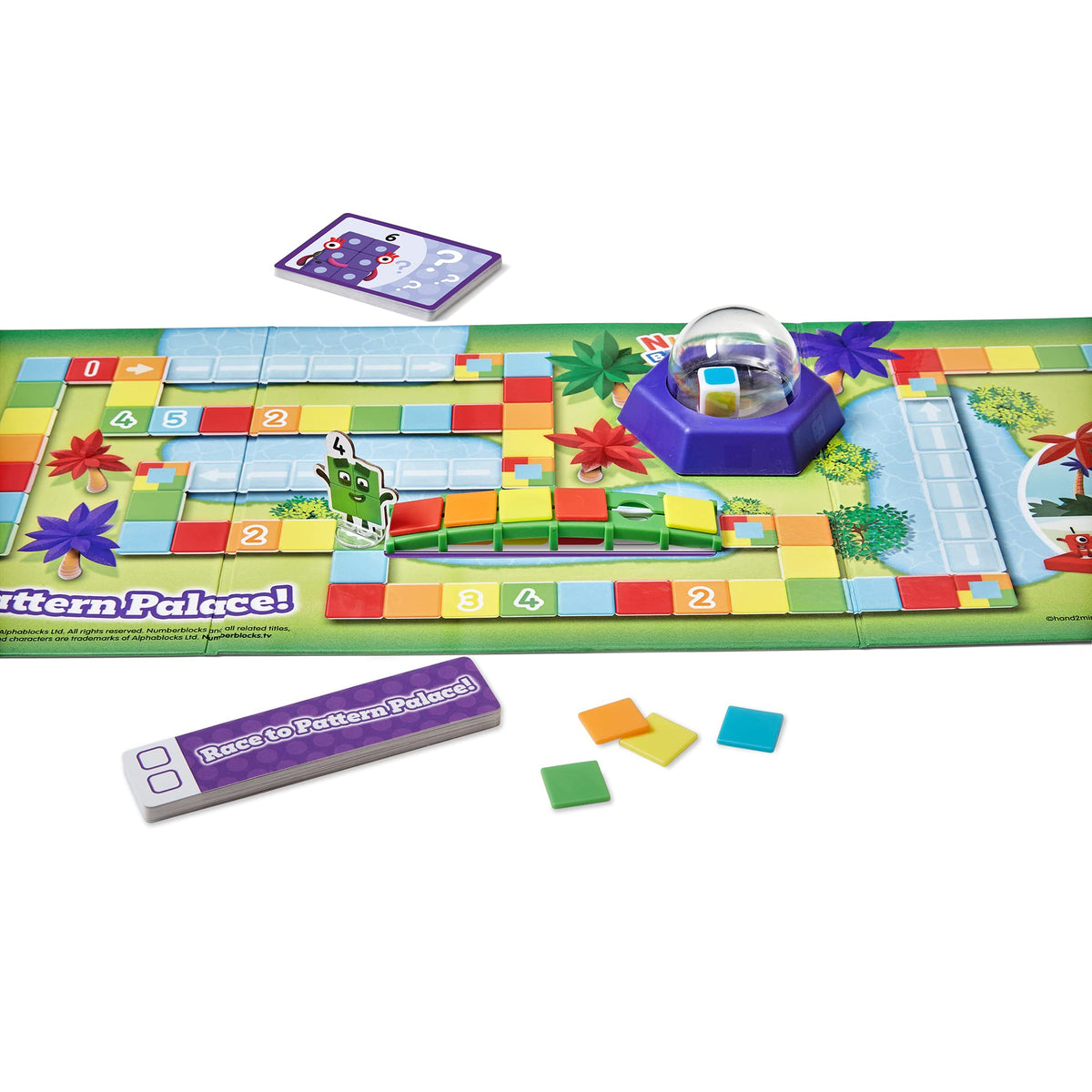 hand2mind Pattern Palace board and components ready for play