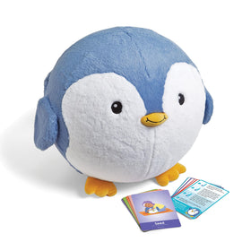 hand2mind Penguin BubblePlush Yoga Ball Buddy invites gentle, sensory-friendly movement.
