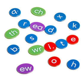 hand2mind phonics chips word-building set shown for classroom centers.