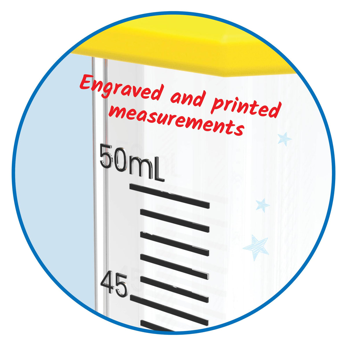 Hand2mind Starter Science cylinder 100ml clear for larger liquid amounts.