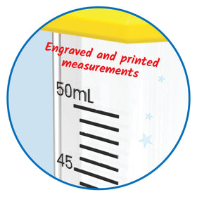 Hand2mind Starter Science cylinder 100ml clear for larger liquid amounts.