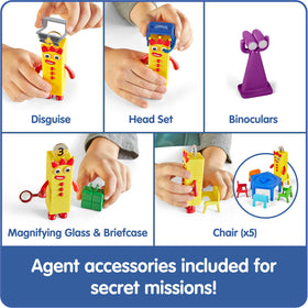 hand2mind Step Squad Headquarters detachable slide for action packed fun