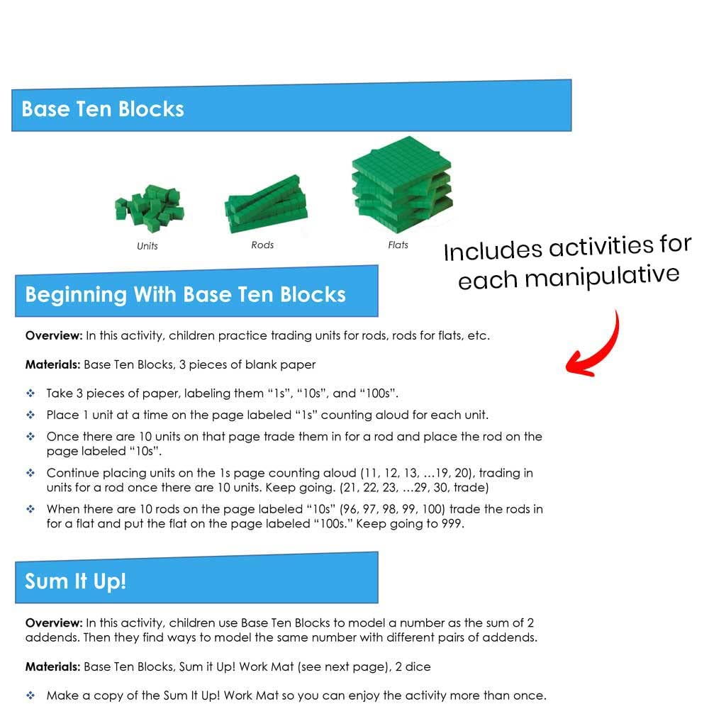 hand2mind Take Home kit color tiles for sorting and patterning activities