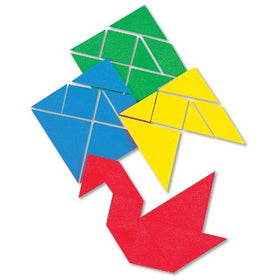 hand2mind Tangrams storage tote keeps pieces organized for classroom or home use.