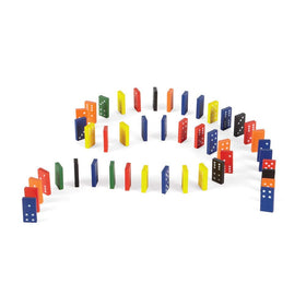 hand2mind wooden dominoes six color sets support color-coded learning