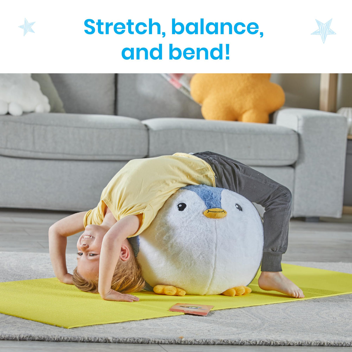 hand2mind Yoga pose cards guide kids through flexible, balanced movements.