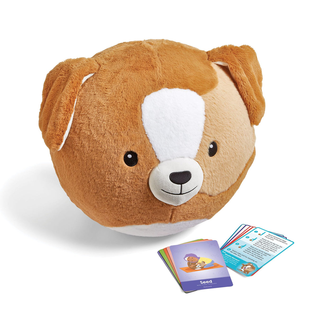 hand2mind Ziggy puppy yoga ball image showing a soft plush buddy for mindful movement.